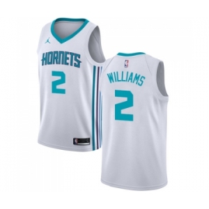 Women's Nike Jordan Charlotte Hornets #2 Marvin Williams Swingman White NBA Jersey - Association Edition