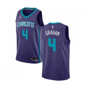 Women's Nike Jordan Charlotte Hornets #4 Devonte Graham Swingman Teal NBA Jersey - Icon Edition