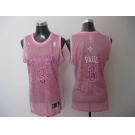 women nba new orleans hornets #3 paul  pink