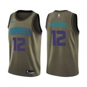 Youth Nike Charlotte Hornets #12 Dwight Howard Swingman Green Salute to Service NBA Jersey