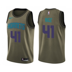 Youth Nike Charlotte Hornets #41 Glen Rice Swingman Green Salute to Service NBA Jersey