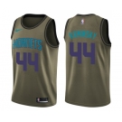 Youth Nike Charlotte Hornets #44 Frank Kaminsky Swingman Green Salute to Service NBA Jersey