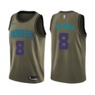 Youth Nike Charlotte Hornets #8 Bismack Biyombo Swingman Green Salute to Service NBA Jersey