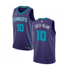 Youth Nike Jordan Charlotte Hornets #10 Michael Carter-Williams Swingman Purple NBA Jersey Statement Edition