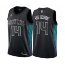 Youth Nike Jordan Charlotte Hornets #14 Michael Kidd-Gilchrist Swingman Black NBA Jersey - City Edition