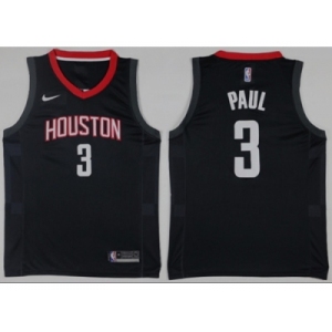 Men Houston Rockets #3 Chris Paul Black NBA Swingman Jersey