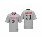 Men Houston Rockets #33 Ryan Anderson Alternate Gray New Swingman Jersey