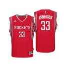 Men Houston Rockets #33 Ryan Anderson Road Red New Swingman Jersey