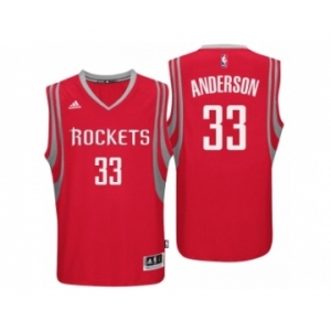 Men Houston Rockets #33 Ryan Anderson Road Red New Swingman Jersey