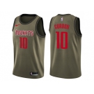 Men Nike Houston Rockets #10 Eric Gordon Green Salute to Service NBA Swingman Jersey