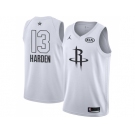 Men Nike Houston Rockets #13 James Harden White NBA Jordan Swingman 2018 All-Star Game Jersey