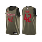 Men Nike Houston Rockets #42 Nene Green Salute to Service NBA Swingman Jersey