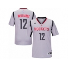 Men's Adidas Houston Rockets #12 Louis Williams Authentic Grey Alternate NBA Jersey