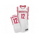 Men's Adidas Houston Rockets #12 Louis Williams Authentic White Home NBA Jersey