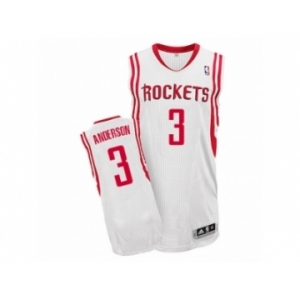 Men's Adidas Houston Rockets #3 Ryan Anderson Authentic White Home NBA Jersey