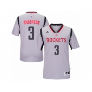 Men's Adidas Houston Rockets #3 Ryan Anderson Swingman Grey Alternate NBA Jersey