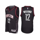 Men's Houston Rockets #12 Lou Williams adidas Black Swingman Space City Jersey