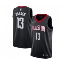 Men's Houston Rockets #13 James Harden Authentic Black Alternate Basketball Jersey Statement Edition