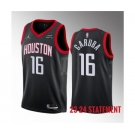 Men's Houston Rockets #16 Usman Garuba Black 2023 Statement Edition Stitched Basketball Jersey