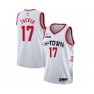 Men's Houston Rockets #17 PJ Tucker Authentic White Basketball Jersey - 2019-20 City Edition