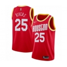 Men's Houston Rockets #25 Austin Rivers Swingman Red Hardwood Classics Finished Basketball Jersey