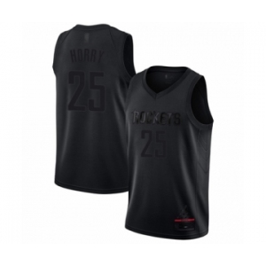 Men's Houston Rockets #25 Robert Horry Swingman Black MVP Basketball Jersey