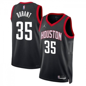Men's Houston Rockets #35 Kevin Durant BLack Icon Edition Stitched Jersey
