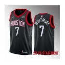 Men's Houston Rockets #7 Cam Whitmore Black 2023 Draft Statement Edition Stitched Basketball Jersey