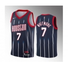 Men's Houston Rockets #7 Cam Whitmore Navy 2023 Draft Classic Edition Stitched Basketball Jersey