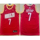 Men's Houston Rockets #7 Kevin Durant Red Classic Swingman Jersey