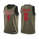 Men's Nike Houston Rockets #0 De'Anthony Melton Swingman Green Salute to Service NBA Jersey