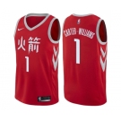 Men's Nike Houston Rockets #1 Michael Carter-Williams Authentic Red NBA Jersey - City Edition