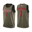 Men's Nike Houston Rockets #1 Michael Carter-Williams Swingman Green Salute to Service NBA Jersey