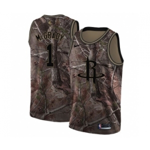 Men's Nike Houston Rockets #1 Tracy McGrady Swingman Camo Realtree Collection NBA Jersey