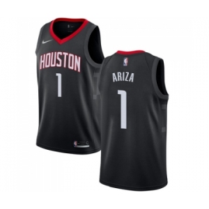 Men's Nike Houston Rockets #1 Trevor Ariza Swingman Black Alternate NBA Jersey Statement Edition