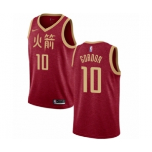 Men's Nike Houston Rockets #10 Eric Gordon Swingman Red NBA Jersey - 2018-19 City Edition
