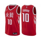 Men's Nike Houston Rockets #10 Eric Gordon Swingman Red NBA Jersey - City Edition