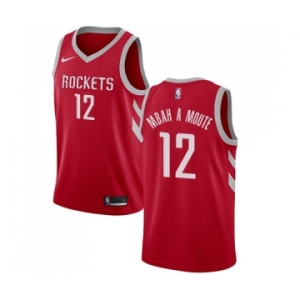 Men's Nike Houston Rockets #12 Luc Mbah a Moute Swingman Red Road NBA Jersey - Icon Edition