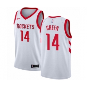 Men's Nike Houston Rockets #14 Gerald Green Authentic White NBA Jersey - Association Edition