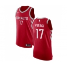 Men's Nike Houston Rockets #17 PJ Tucker Authentic Red NBA Jersey - Icon Edition