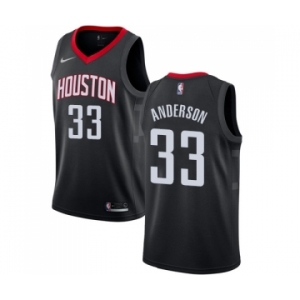 Men's Nike Houston Rockets #33 Ryan Anderson Swingman Black Alternate NBA Jersey Statement Edition