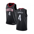 Men's Nike Houston Rockets #4 Charles Barkley Swingman Black Alternate NBA Jersey Statement Edition