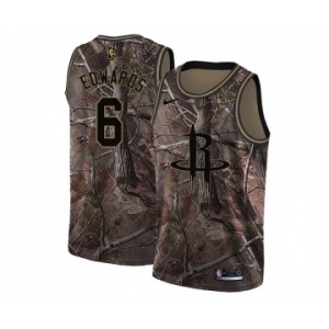 Men's Nike Houston Rockets #6 Vincent Edwards Swingman Camo Realtree Collection NBA Jersey