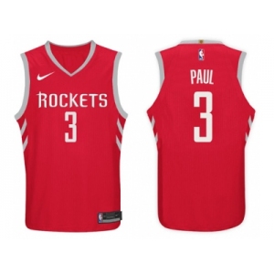 Nike NBA Houston Rockets #3 Chris Paul Jersey 2017-18 New Season Red Jersey