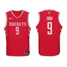 Nike NBA Houston Rockets #9 Zhou Qi Jersey 2017-18 New Season Red Jersey