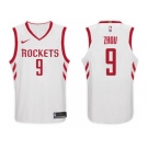 Nike NBA Houston Rockets #9 Zhou Qi Jersey 2017-18 New Season White Jersey