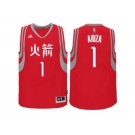 adidas Houston Rockets #1 Trevor Ariza Red Chinese New Year Swingman Jersey