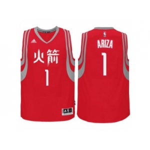 adidas Houston Rockets #1 Trevor Ariza Red Chinese New Year Swingman Jersey