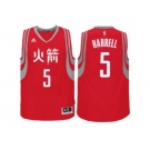 adidas Houston Rockets #5 Montrezl Harrell Red Chinese New Year Swingman Jersey