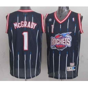 nba houston rockets #1 mcgrady blue